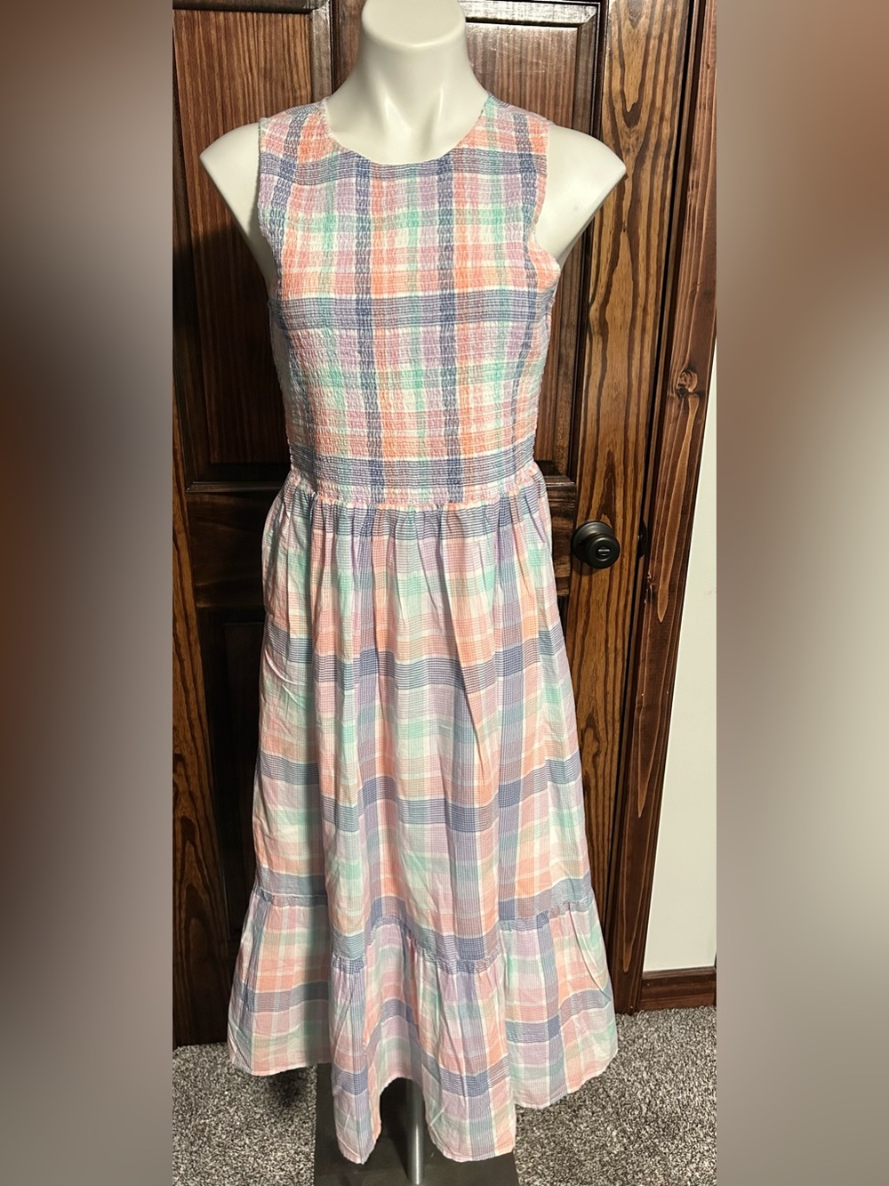 J crew gingham dress size small